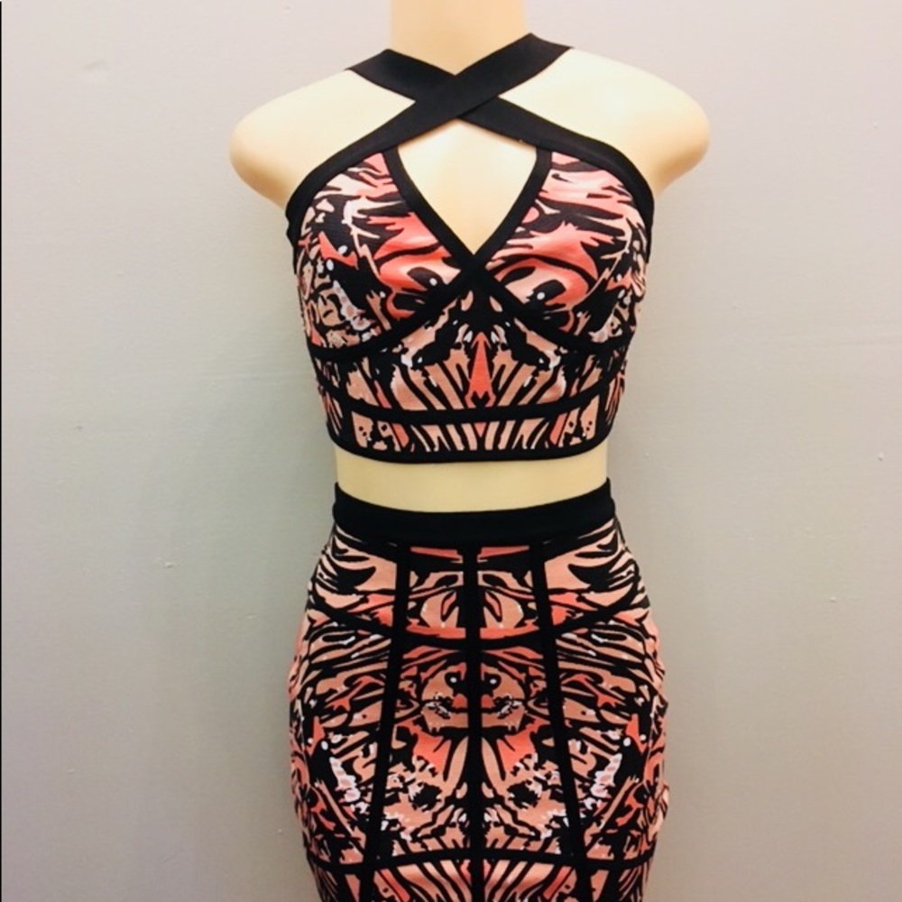 Bandage skirt set